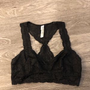Free People Black Bralette